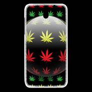 Coque HTC Desire 610 Effet cannabis sur fond noir