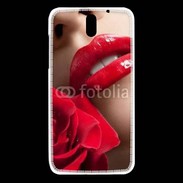 Coque HTC Desire 610 Bouche et rose glamour