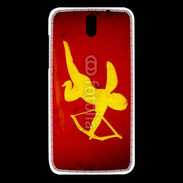 Coque HTC Desire 610 Cupidon sur fond rouge