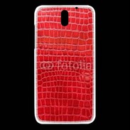 Coque HTC Desire 610 Effet crocodile rouge