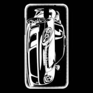 Coque HTC Desire 610 Illustration voiture de sport en noir et blanc