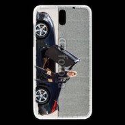 Coque HTC Desire 610 Femme blonde sexy voiture noire 3