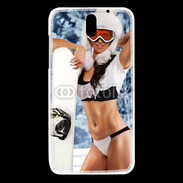 Coque HTC Desire 610 Charme et snowboard