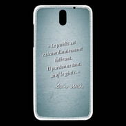 Coque HTC Desire 610 Public génie Turquoise Citation Oscar Wilde