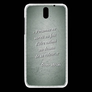 Coque HTC Desire 610 Survie valeur Vert Citation Oscar Wilde