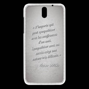 Coque HTC Desire 610 Sympathiser Gris Citation Oscar Wilde