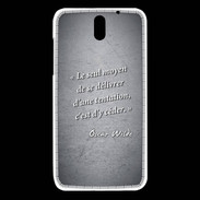 Coque HTC Desire 610 Tentation Noir Citation Oscar Wilde