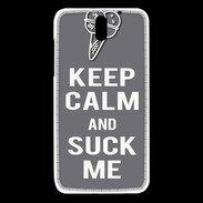 Coque HTC Desire 610 Keep Calm Suck me Gris