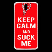 Coque HTC Desire 610 Keep Calm Suck me Rouge