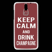 Coque HTC Desire 610 Keep Calm Drink Champagne Brique
