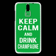 Coque HTC Desire 610 Keep Calm Drink champagne Vert