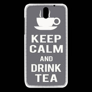 Coque HTC Desire 610 Keep Calm Drink Tea Gris