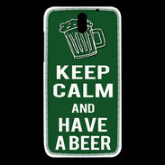 Coque HTC Desire 610 Keep Calm Have a beer Vert