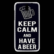 Coque HTC Desire 610 Keep Calm Have a beer Noir