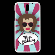 Coque HTC Desire 610 Miss Clubbing Chatain
