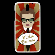 Coque HTC Desire 610 Mister Business Chatain