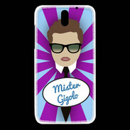 Coque HTC Desire 610 Mister Gigolo Chatain