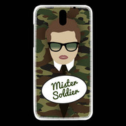 Coque HTC Desire 610 Mister Soldier Chatain