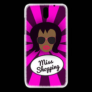 Coque HTC Desire 610 Miss Shopping Black