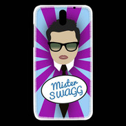 Coque HTC Desire 610 Mister Swag Brun