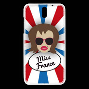 Coque HTC Desire 610 Miss France Chatain