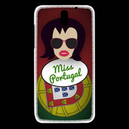 Coque HTC Desire 610 Miss Portugal Brune