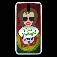 Coque HTC Desire 610 Miss Portugal Chatain