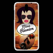 Coque HTC Desire 610 Miss Réunion Brune