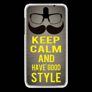 Coque HTC Desire 610 Keep Calm and Have a good Style Gris
