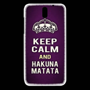 Coque HTC Desire 610 Keep Calm and Hakuna Matata Violet