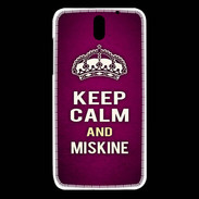 Coque HTC Desire 610 Keep Calm and Miskine Rose