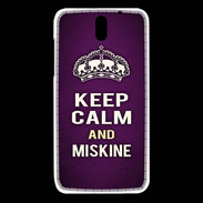 Coque HTC Desire 610 Keep Calm and Miskine Violet