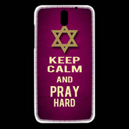 Coque HTC Desire 610 Keep Calm and Pray jewish Rose