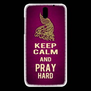 Coque HTC Desire 610 Keep Calm and Pray Muslim Rose