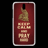 Coque HTC Desire 610 Keep Calm and Pray Muslim Rouge