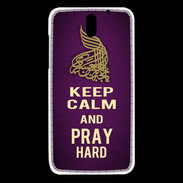 Coque HTC Desire 610 Keep Calm and Pray Muslim Violet