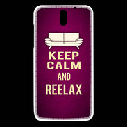 Coque HTC Desire 610 Keep Calm and Reelax Rose