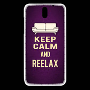 Coque HTC Desire 610 Keep Calm and Reelax Violet
