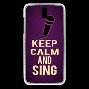 Coque HTC Desire 610 Keep Calm and Sing Violet