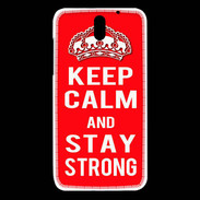 Coque HTC Desire 610 Keep Calm and Stay strong Rouge