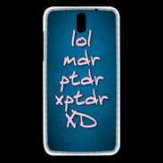 Coque HTC Desire 610 LOL MDR bleu ZG