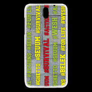 Coque HTC Desire 610 Wesh Vert Jaune