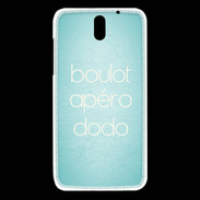 Coque HTC Desire 610 Boulot Apéro Dodo Turquoise ZG