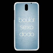 Coque HTC Desire 610 Boulot Sexo Dodo Bleu ZG