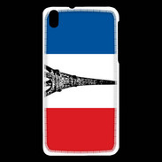 Coque HTC Desire 816 Drapeau français et Tour Eiffel