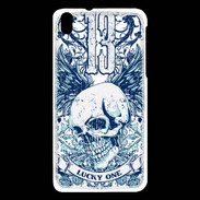 Coque HTC Desire 816 Tête de mort Lucky One 13