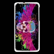 Coque HTC Desire 816 Tête de mort design et colorée