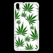 Coque HTC Desire 816 Feuille de cannabis sur fond blanc