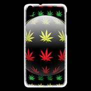 Coque HTC Desire 816 Effet cannabis sur fond noir