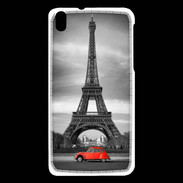 Coque HTC Desire 816 Vintage Tour Eiffel et 2 cv